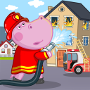 Fireman Hippo: City Hero Icon