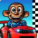 Monkey Racing Icon